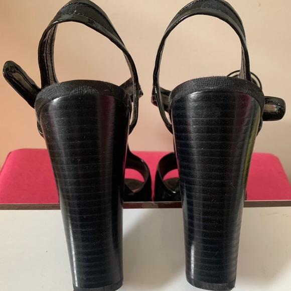 Vintage COACH Logo Platform Heels - Picture 4 of 6